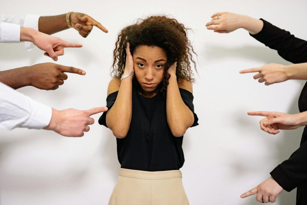 Coping with societal judgment and maintaining confidence.